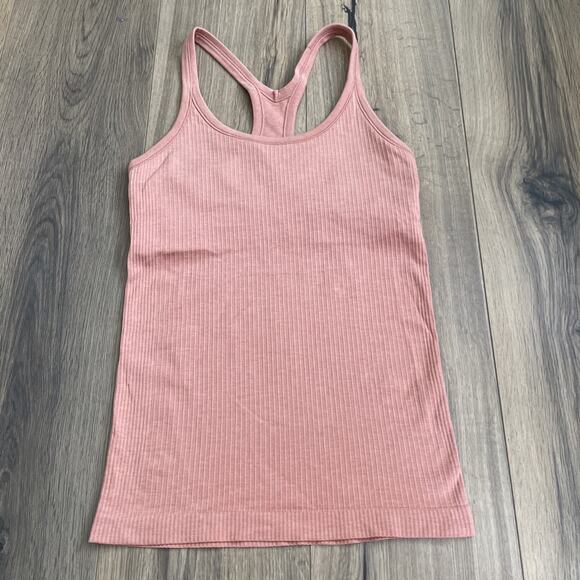 Lululemon Ebb to Street Tank Top Size 6 Ribbed Racerback Shelf Bra Compression - Picture 1 of 9